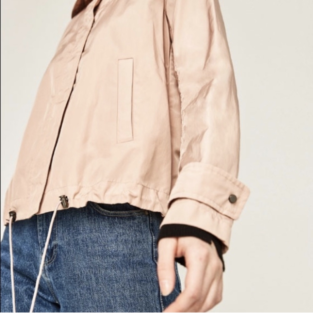 22. Zara Basic Pink Wind Breaker - image 8
